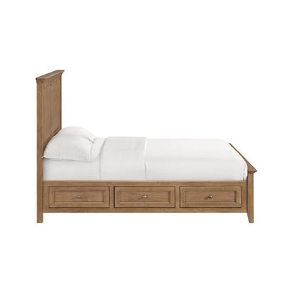 McKenzie - Queen Premier Storage Bed - Pecan