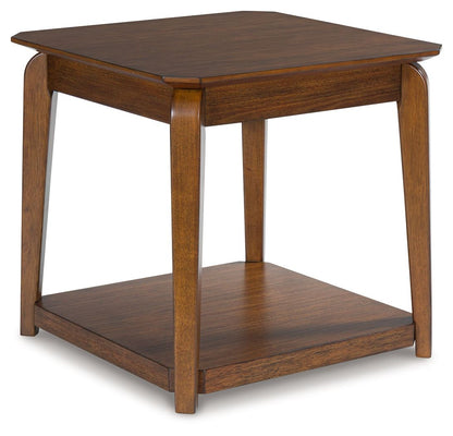 Trenmour - Square End Table - Medium Brown