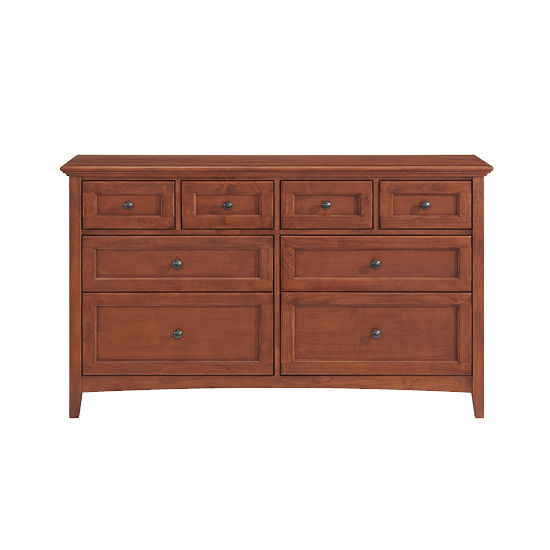 McKenzie - 8-Drawer Dresser - Glazed Antique Cherry