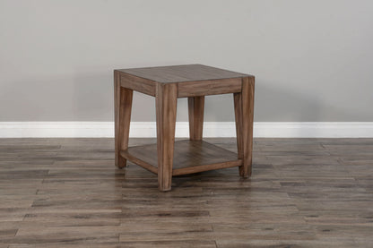 Doe Valley - Mahogany Wood Coffee Table With Casters