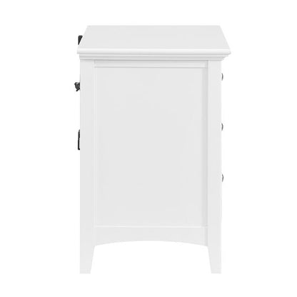 McKenzie - 3-Drawer Nightstand - Snowbound