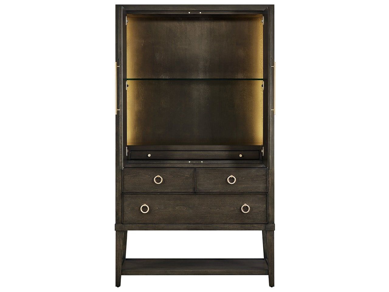 Fenwick - Bar Cabinet - Dark Brown