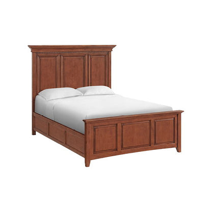 McKenzie - Queen Grand Bed - Glazed Antique Cherry