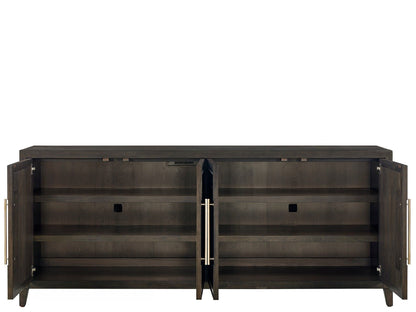 Fenwick - Embossed Credenza - Dark Brown