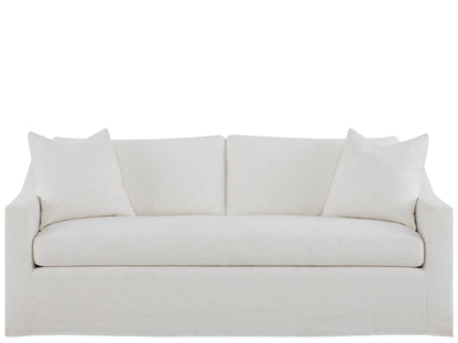 Augustine - Slipcover Apartment Sofa - White