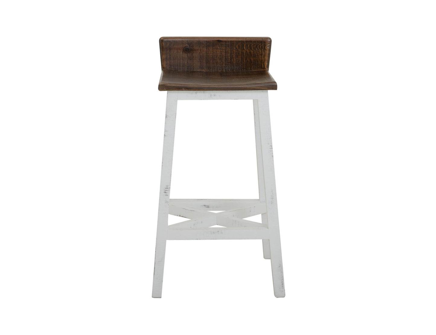 Pueblo - Wooden Seat & Base Stool (Set of 2)