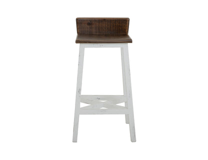 Pueblo - Wooden Seat & Base Stool (Set of 2)
