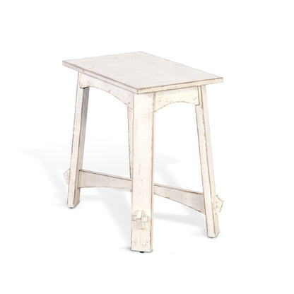 Marina - Chair Side Table - White Sand