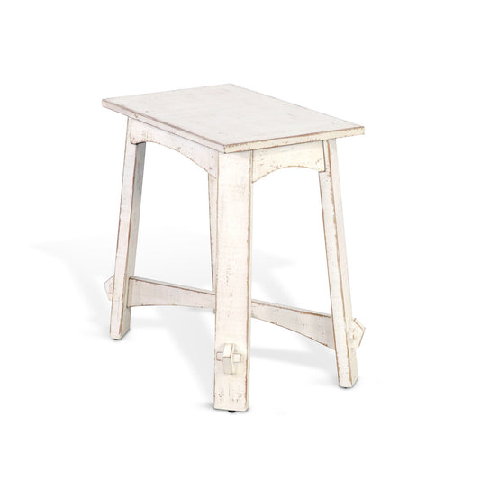 Marina - Chair Side Table - White Sand