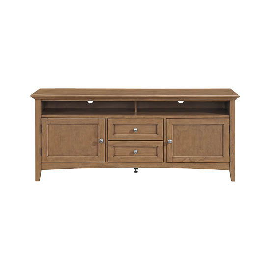 McKenzie - 64'' W Sound Bar Media Console - Pecan