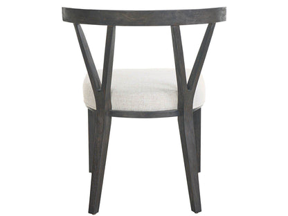 Dwell - Basalt Side Chair - Dark Gray / White