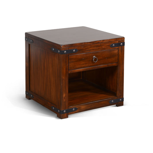 Santa Fe - 24" End Table - Dark Chocolate