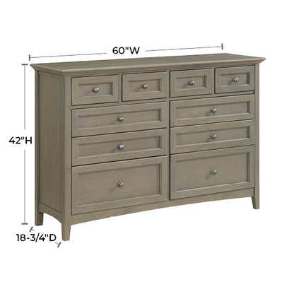 McKenzie - 10-Drawer Dresser - Fieldstone
