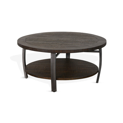 Homestead - Mahogany Wood & Metal Coffee Table - Tobacco Leaf