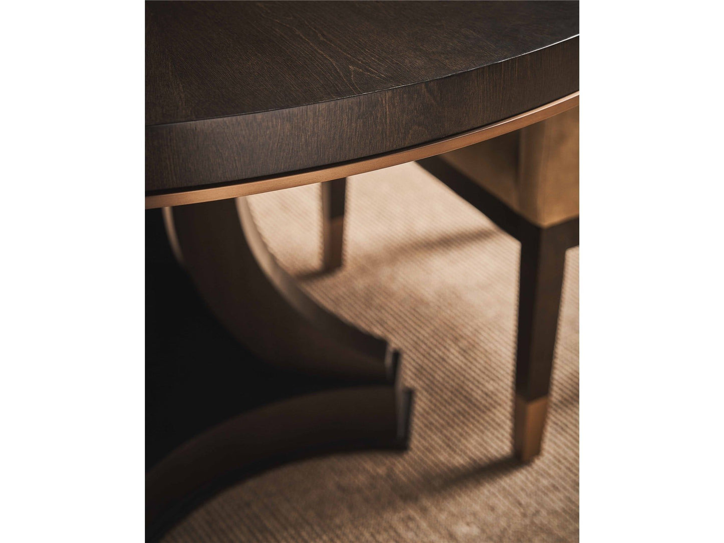 Fenwick - Round Dining Table - Dark Brown