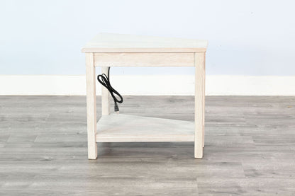 Chair Side Table With Power Strip