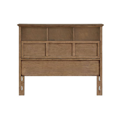 McKenzie - Queen Classic Bookcase Headboard - Pecan