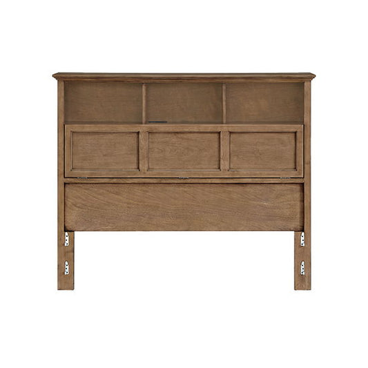 McKenzie - Queen Classic Bookcase Headboard - Pecan
