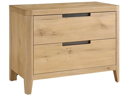 Modern - Walker 2-Drawer Nightstand - Light Brown