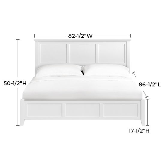 McKenzie - King Classic Bed - Snowbound