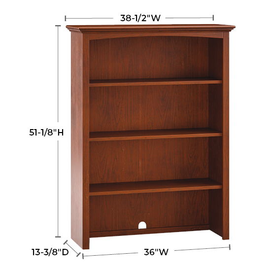 McKenzie - 38.2" W Hutch - Glazed Antique Cherry