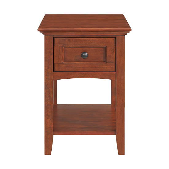 McKenzie - Chair Side Table - Glazed Antique Cherry