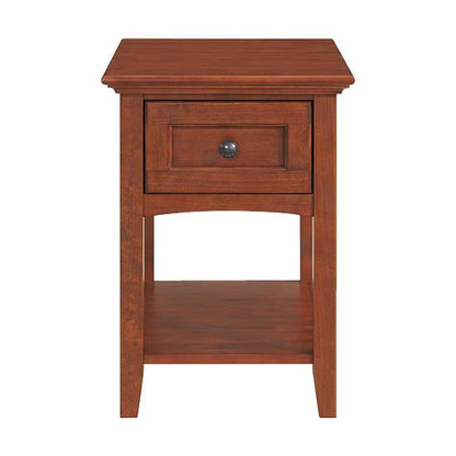 McKenzie - Chair Side Table - Glazed Antique Cherry