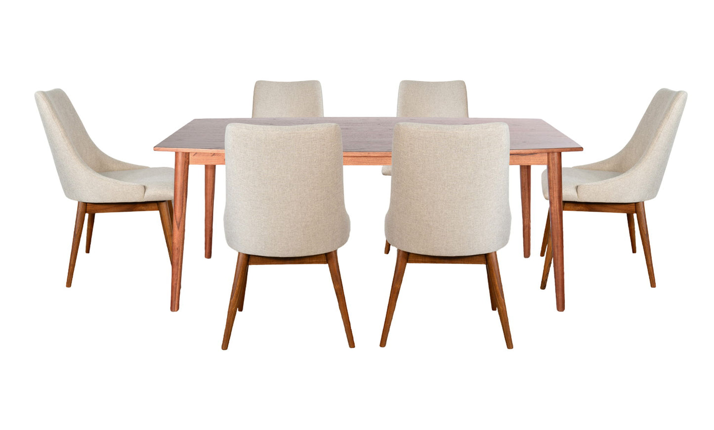 Mid-Century Wood Dining Set