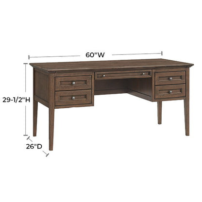 McKenzie - 4-Drawer Desk - Java