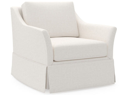 Madison - Skirted Swivel Chair, Special Order - White