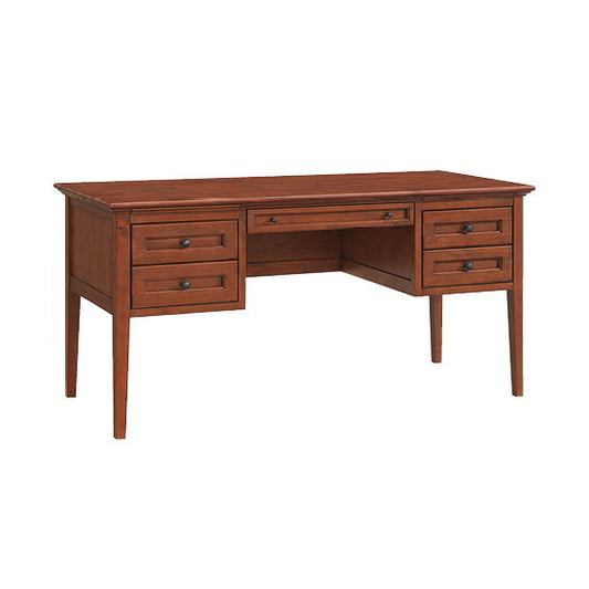 McKenzie - 4-Drawer Desk - Glazed Antique Cherry