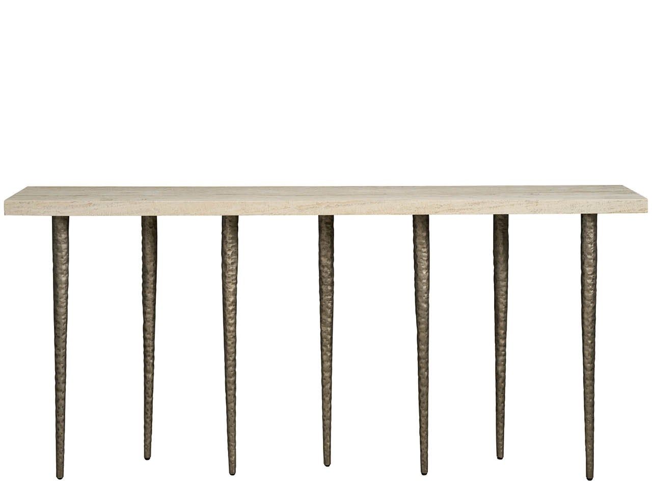 Avaline - Lowry Console - Bronze / Gray