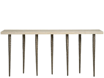 Avaline - Lowry Console - Bronze / Gray