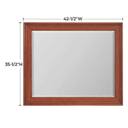 McKenzie - Rectangular Mirror - Glazed Antique Cherry
