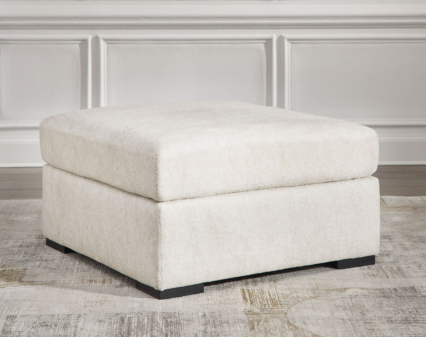 Chessington - Oversized Accent Ottoman - Ivory