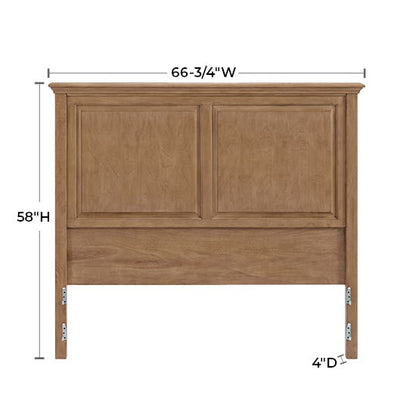 McKenzie - Queen Premier Headboard - Pecan