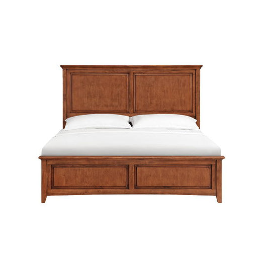 McKenzie - King Premier Storage Bed - Glazed Antique Cherry
