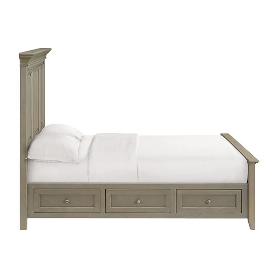 McKenzie - Queen Grand Storage Bed - Fieldstone