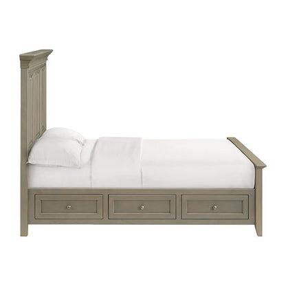 McKenzie - Queen Grand Storage Bed - Fieldstone