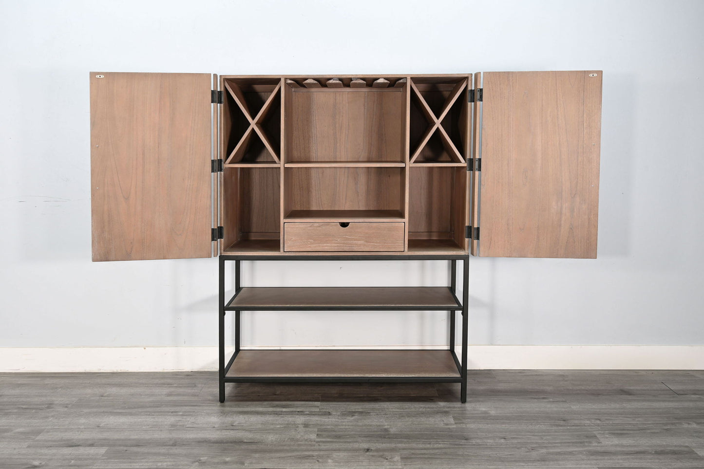 Violet - Wine Bar Cabinet - Oak Grove