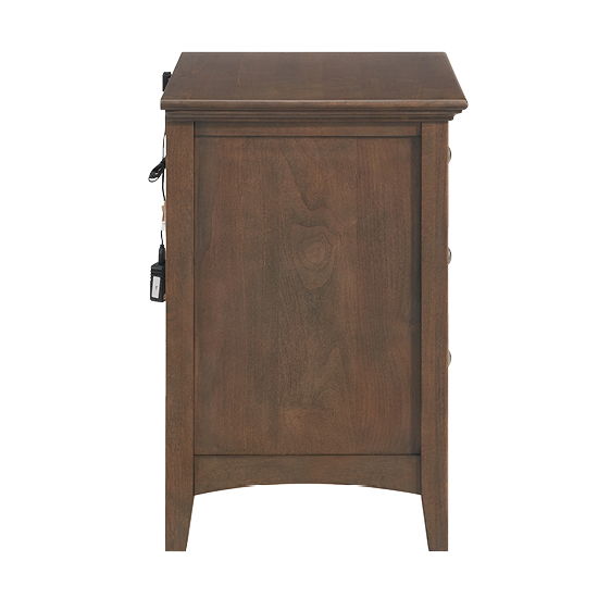 McKenzie - 3-Drawer Nightstand - Java