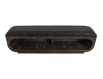 Balam - Wooden Bench With Cushioned Seat