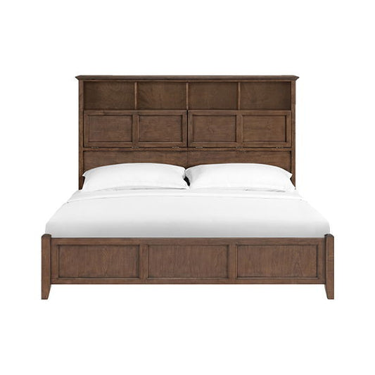 McKenzie - King Classic Bookcase Bed - Java