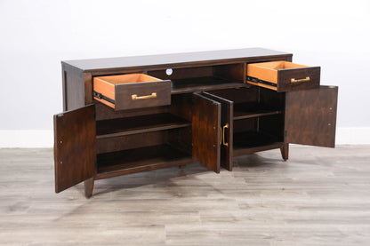 Coffee Brown Media Console - Coffee Bean