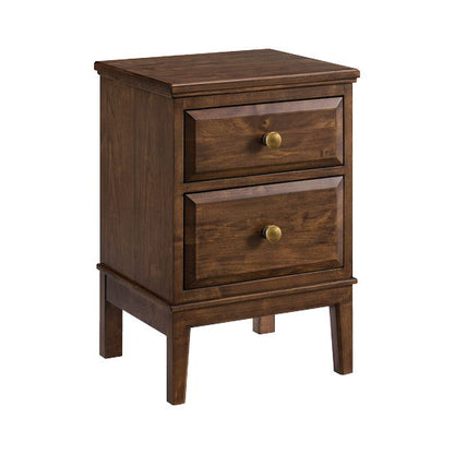 Virginia - Small 2-Drawer Nightstand - Americano