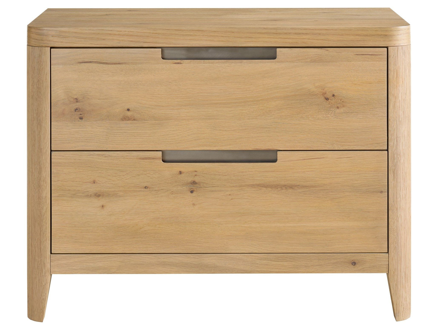 Modern - Walker 2-Drawer Nightstand - Light Brown