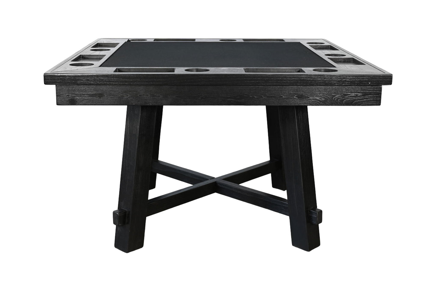 Reno - Square Poker Dining Table - Umbra Black