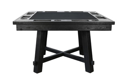 Reno - Square Poker Dining Table - Umbra Black