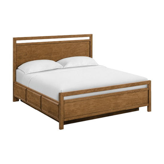 Virginia - King Storage Bed - Mocha