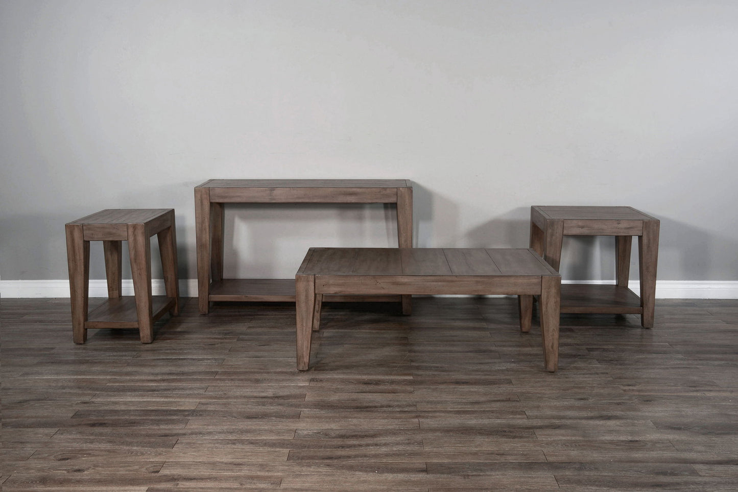 Doe Valley - Mahogany Wood Coffee Table - Taupe Brown
